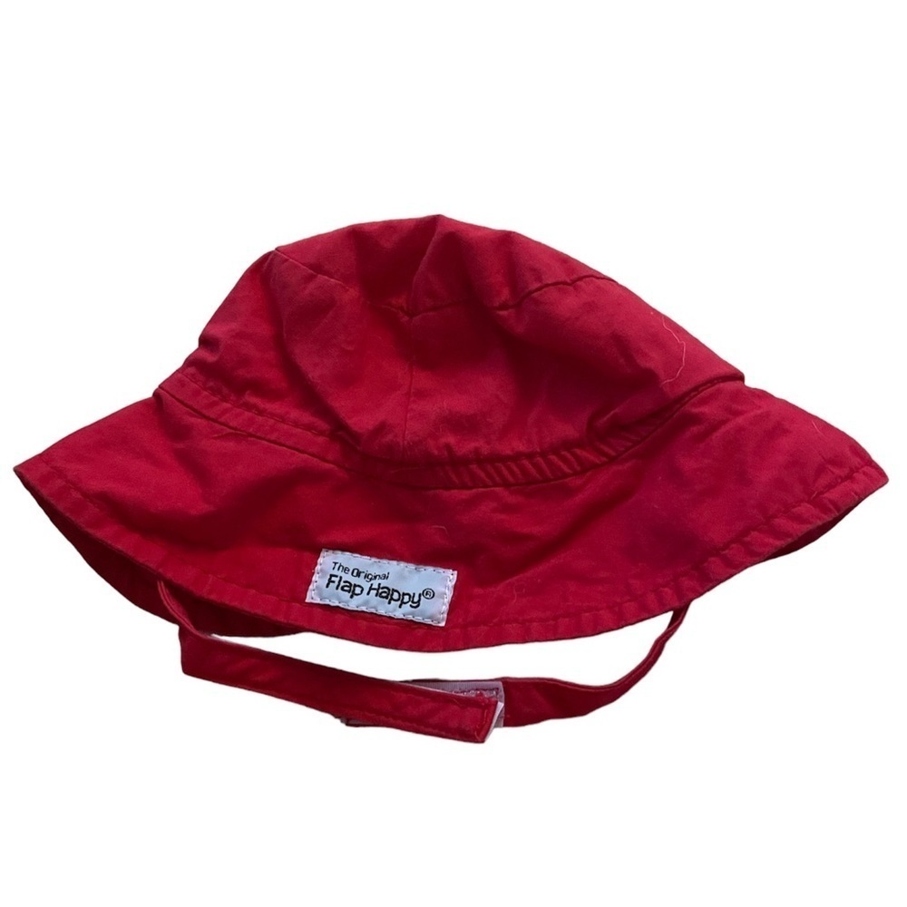 Red newborn beach hat